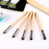 GTHER 5PCS Wooden Pencil Extender, Adjustable Lengthener Holder with Aluminum Handle for Colored Pencils & Crayons