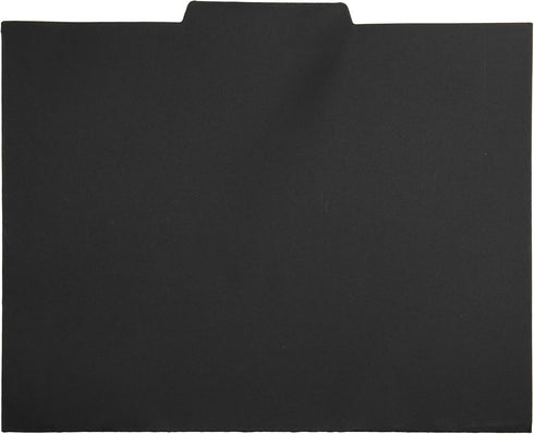 russell+hazel File Folders, Office Supplies, Black, with Labels, 11.75" x 9.75", 12 Count by RUSSELL+HAZEL