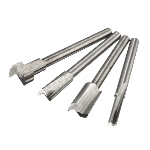 10Pcs Titanium Router Bits, 1/8" Shank Carbide Engraving Milling Cutter Set for DIY Woodworking