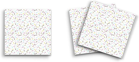 Butler in the Home Sticky Notes, 12 Pack 3"x3", 50 Sheets/Pad, Rainbow Sprinkles Memo Pads