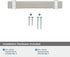 Amerock Cabinet Pull, Satin Nickel/Polished Chrome, 3-3/4 inch (96 mm) Center to Center, Overton, 1 Pack Drawer Pull,