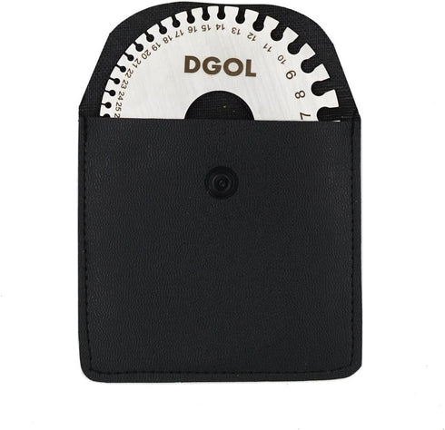 DGOL Stainless Steel SWG Sheet Metal Wire Cable Gage Standard Thickness Gauge with Clear Numbers and Letters