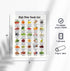 Generic 11x14 High Fiber Food Reference Poster Unframed, Nutrition Healthy Food List Poster, Patient Education, Healthy