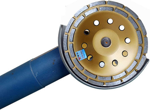 Elome 6 Inch Diamond Grinding Cup Wheel - Premium Grade Double Row Grinder for Concrete, Granite, Stone