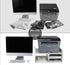 PAG Desktop Printer Stand with Storage, Paper Storage Holder Rack for Desk, Wooden Organization for Home/Office