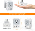 Australia New Zealand Power Adapter USB C, TESSAN Power Plug Adapter with 4 Electrical Outlets and 3 USB Ports