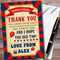 The Card Zoo Vintage Blue & Red Circus Carnival Personalized Childrens Birthday Party Thank You