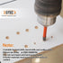 Carbide Tip Drill Bit-BGTEC Wood Drill Bits, 10pcs Round Shank Hard Alloy Drill Bits for Wood Plastic Masonry