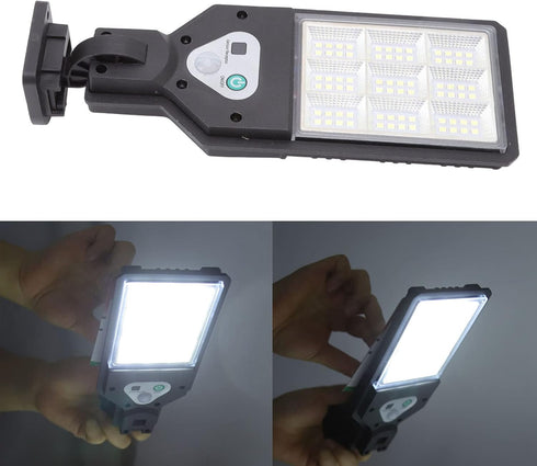 Haofy Solar LED Street Light, 72 LED Motion Sensor, Dusk to Dawn, 3000LM Solar Powered Security Lights for Garden Yard