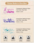 50mm, M02/M02S/M02 PRO/M04S/M04AS 3 Phomemo Color Text Transparent Thermal Paper, Rose Red/Lake Green/Nave Blue Text