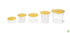Rubbermaid Commercial Lid (Lid Only) for Round Food Storage Container, Fits 8 Qt. Containers, Yellow (FG572500YEL)