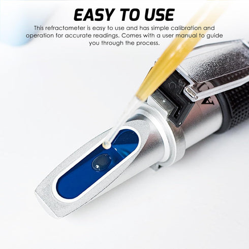 0-80% Alcohol Refractometer, Alcohol Volume Meter of Volume Percent Scale Range, Accurate Alcohol Measurement Tool