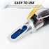 0-80% Alcohol Refractometer, Alcohol Volume Meter of Volume Percent Scale Range, Accurate Alcohol Measurement Tool