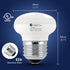 Xtricity R14 LED Light Bulb, 4.5W (40W Equivalent), Dimmable, 300 Lumens, 3000k Soft White, E26 Medium Base, RoHS Compliant (6 Pack)