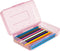 Pencil Box, Large Capacity Plastic Pencil Case for Kids, Girls, Boys, Adults, Hard Crayon Box Storage