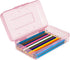 Pencil Box, Large Capacity Plastic Pencil Case for Kids, Girls, Boys, Adults, Hard Crayon Box Storage