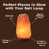 Set 2 Salt Rock Lamp of Small Himalayan Salt Lamp Night Light for Home & Bedroom Dcor
