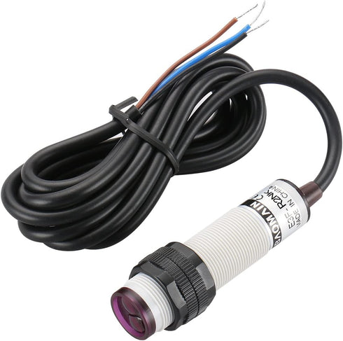 Baomain E3F-R2NK Photoelectric Sensor, Retroreflective Optical Switch, DC 10-30V NPN NO, 2m Sensing Distance