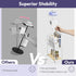 4-Tier SWTYMIKI Freestanding Toilet Paper Holder - Free Standing Toilet Paper Holder Stand with Shelf, Bathroom Storage
