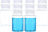 PATIKIL 10 Pcs 200ml Reagent Bottles, PET Wide Mouth Round Bottles with Screw Cap for Lab Storage, Transparent