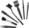 Set of 7 Keyboard Anti Static Brushes, Portable Cleaning Brushes for Computer Keyboard, Car, Lab