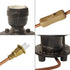 INJAK Room-E26 Bulb Steampunk Table Lamp Base Metal Brown Golden Small Desk Lamps Industrial Pipe End Table Lighting
