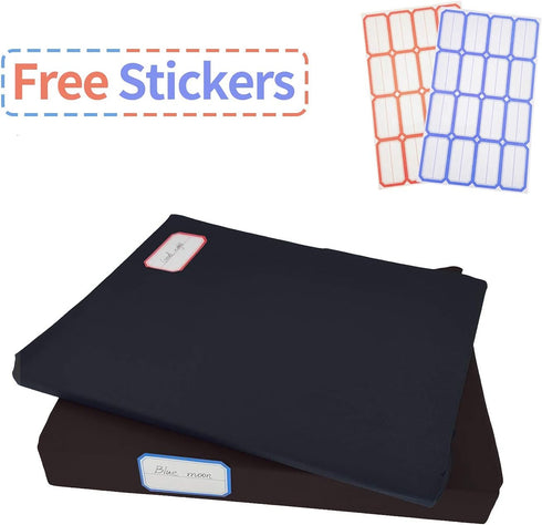 Black Stretchable Jumbo Book Sleeve Covers, Washable Reusable Book Protector for Hardcover Textbooks