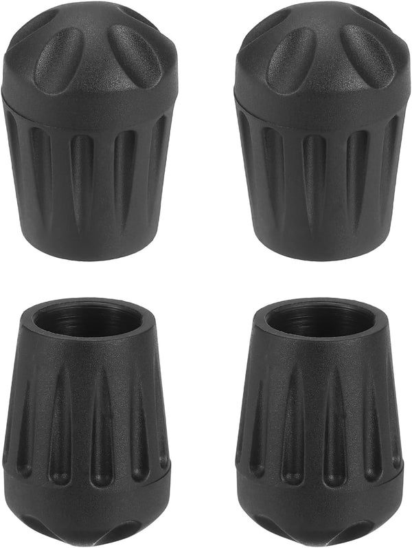uxcell 4Pcs Camping Chair Foot Covers, 0.59 Inch Plastic Table Legs Feet