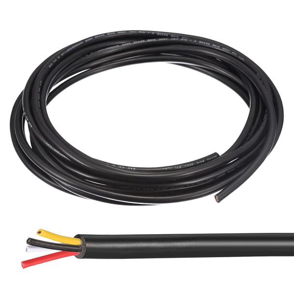 MECCANIXITY 28AWG Electrical Wire, 4 Conductors 32.8Ft Power Cable for LED Strips Lamps Lighting
