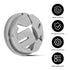 35 Pcs Non Metallic Button Push-in Bulk Connector, 3/8 in. - 1/2 in. Electrical Conduit Fittings
