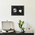 Black Felt Memo Bulletin Board with Frame, 17x13 inches Pin Board for Home Office School Wall Decor
