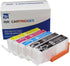 UP PGI-280XL CLI281XL Empty Refillable Ink Cartridge, Compatible for Canon PIXMA TS6120 TS6220 Series with Permanent
