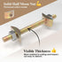 Furniture Fastening Connectors for Secure Countertops, Tables, and Bed Frames with Bolt and Nut Hardware, Metric-M8