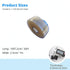 Self Sealing Fusing Silicone Tape Clear, 1 in Wide 36Feet Heavy Duty & Leak Proof Rubber Waterproof Hose Tape Pipe for Water Emergency Pipeline Repair Cable Winding Insulating (0.5mm in Thickness)