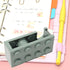 Tape Dispenser, Small Design Desktop Tape Dispenser with Sharp Blade, Cute Mini Building Block Shape for Office Home