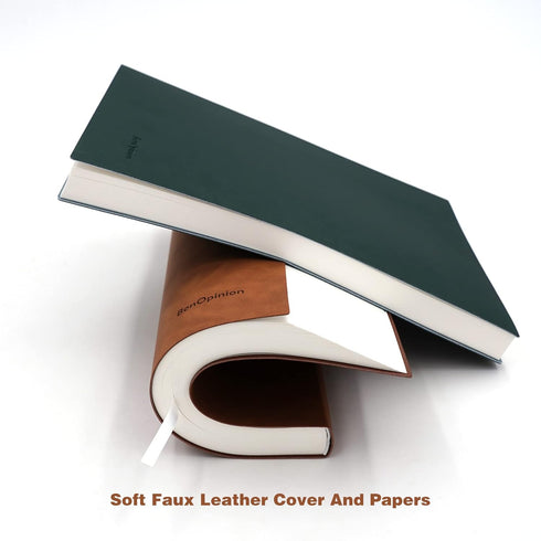 Large Blank Notebook Journal for Writing & Drawing, Soft Faux Leather Cover, 320 Pages, A4 8.4x11.4 inches