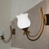 E27 OSALADI Frosted Glass Lamp Shade Replacement, Flower Shaped Light Cover Modern Style Chandelier Lamp Shade Ceiling