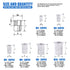 Glarks 210Pcs Aluminum Alloy Rivetnut Insert Nutsert Assortment Kit - M3 M4 M5 M6 M8 M10 Flat Head