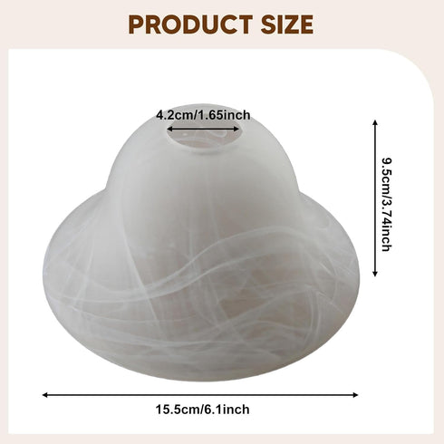 Leefasy Glass Lamp Shade Lamp Cover Cover Pendant Light Shade for Chandelier Living Room Bedside Dining Room Restaurant