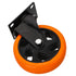 5-inch Swivel Cart Replacement Wheels, Sturdy Flat-Base Casters for Furniture and Industrial