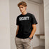 Security T Shirts for Men Safety Work Shirt for Security Guard, Front Back Print T Shirts for Men, Supermarket, School
