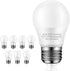8-Pack Ceiling Fan Light Bulbs, 60 Watt Equivalent, Warm White 2700K, E26 Medium Base