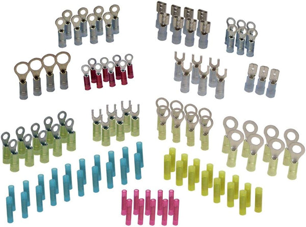 Ancor 220003 Marine Grade Electrical Double Crimp Connector Kit - 18 to 10-Gauge, 120-Pack
