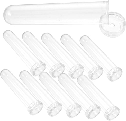 50pcs Transparent Flower Water Tubes for Fresh Flower Storage Premium Plastic Nutrient Vials for Floral Arrangements