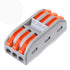10pcs Compact Conductor Connectors - Lever Wire Nut Electrical Connectors for 3 Circuit Splices 28-12 AWG