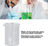 10PCS Glass Beakers Set, 25mL Graduated Measuring Beaker, Thick Walled Experiment Beaker Cups with Scale, Transparent Measuring Cup for Laboratories, Industries, Schools & Home Use