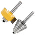Yakamoz 1/4 Inch Shank Rabbet Router Bit with 6 Bearings Set - 1/8", 1/4", 5/16", 3/8", 7/16", 1/2"