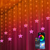 Star Curtain Lights, 10ft x 3.3ft RGB LED Color Changing String Fairy