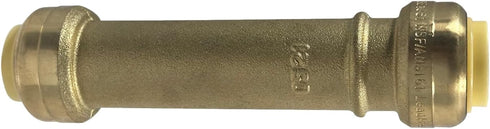 2 Pcs XFITTING Push Fit 1/2 Inch x 1/2 Inch Push Fit Slip Coupling, Push Fit Repair Coupling
