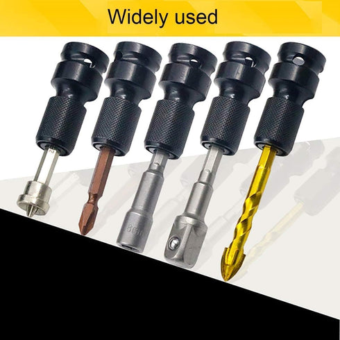 DCA 4PCS 1/2 inch Square Drive to 1/4 inch Hex Female Socket Adapter for Impact Wrench